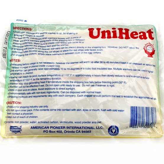 Heat Pack - Protect Shipment from Cold [only order 1]