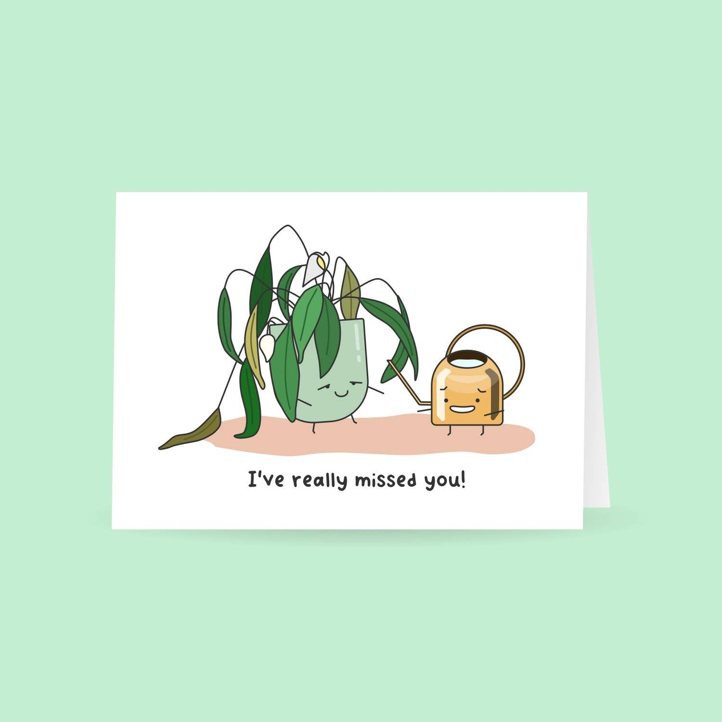 I've Missed You Plant Greeting Card